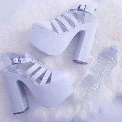 LANY strap heels