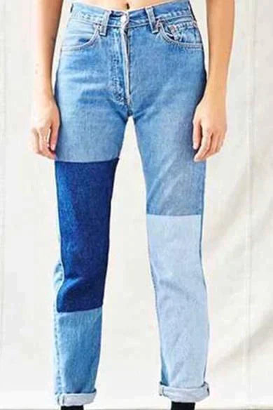 LUCY patchwork jeans