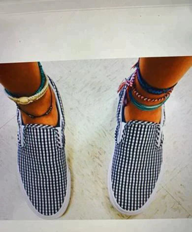 VANY canvas checkered shoes