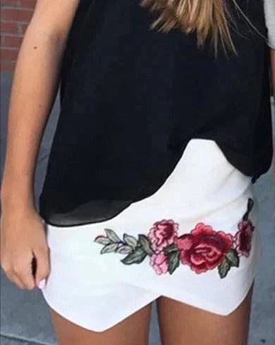 FLORA embo skirt